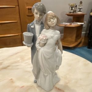 Lladro Boda Wedding Bells Bride Groom #01006164 Figurines